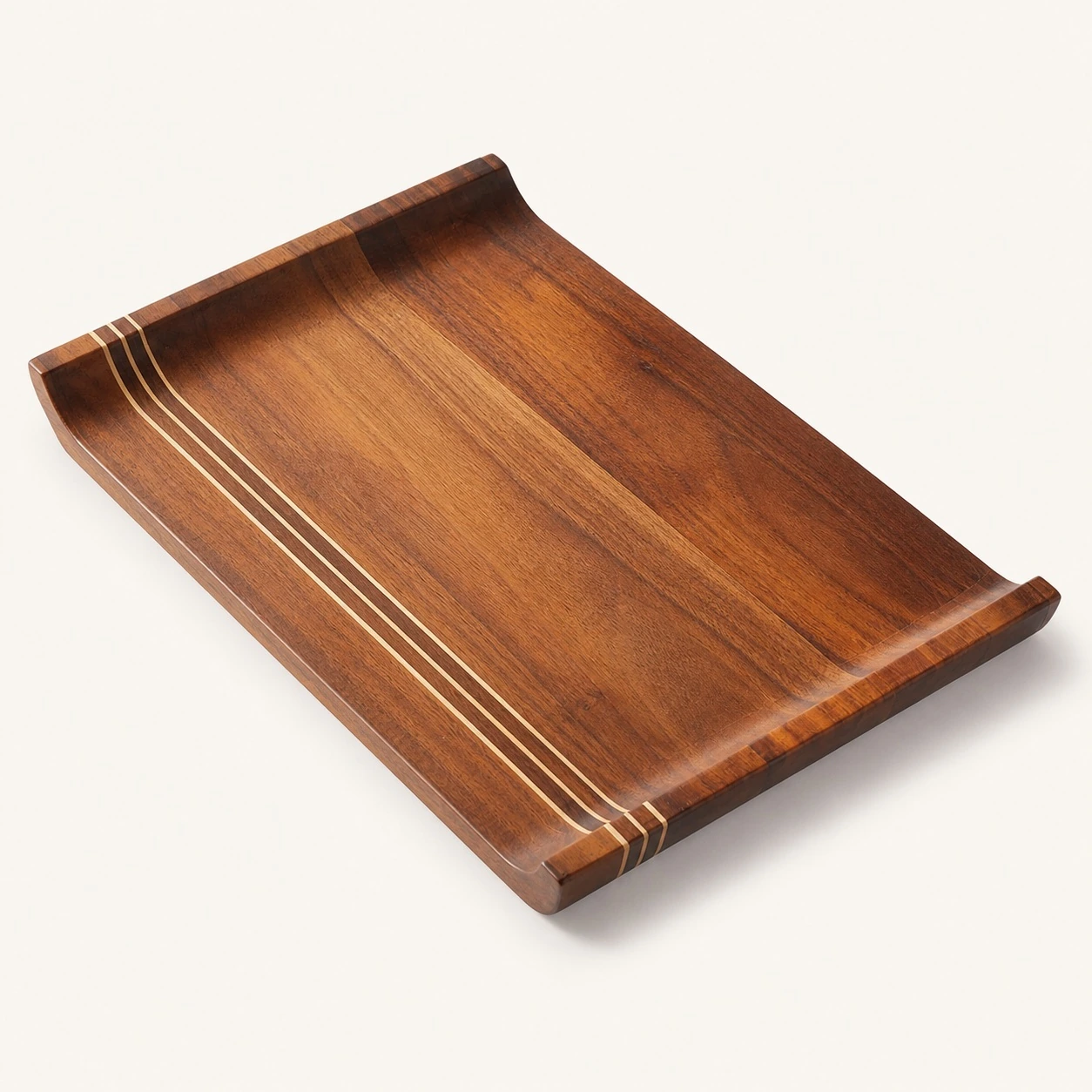 Simple Rectangular Acacia Serving Tray in Acacia Wood, item HD-T01